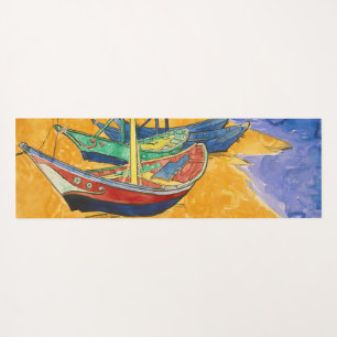 Vincent van Gogh - Fishing Boats on the Beach Yoga Mat