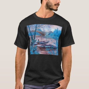 Vincent van Gogh Fishing in Spring Remi Famous Vin T-Shirt