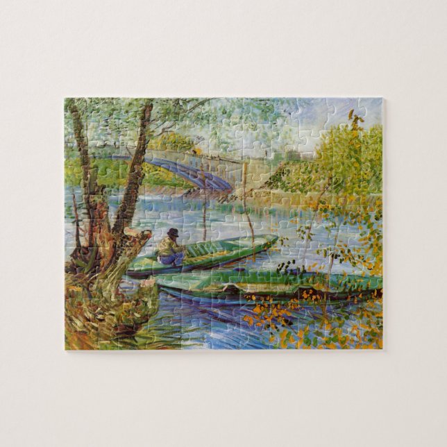 Vincent Van Gogh, Fishing in the Spring Jigsaw Puzzle (Horizontal)