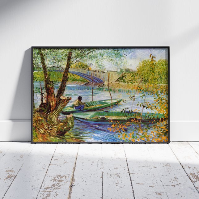 Vincent Van Gogh, Fishing in the Spring Poster (Creator Uploaded)