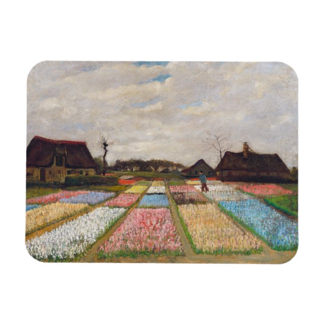 Vincent van Gogh - Flower Beds in Holland Magnet (Horizontal)