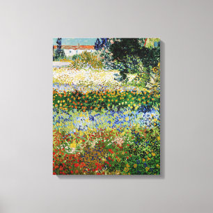 Vincent van Gogh - Flowering Garden Canvas Print