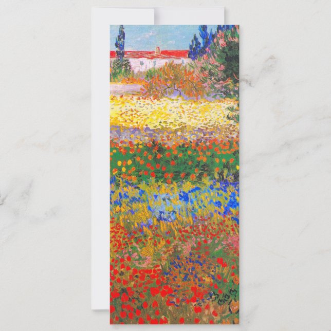 Vincent Van Gogh Flowering Garden Invitation (Front)