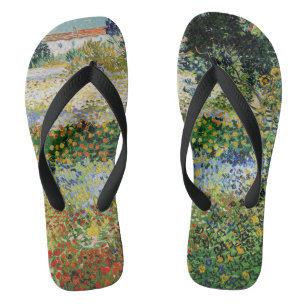 Vincent van Gogh - Flowering Garden Jandals