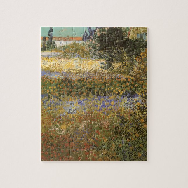 Vincent van Gogh - Flowering Garden Jigsaw Puzzle (Vertical)