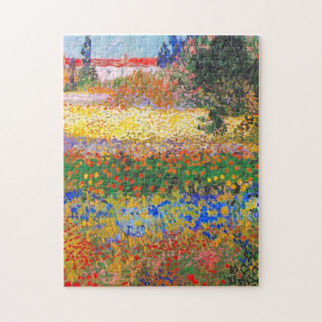 Vincent Van Gogh Flowering Garden Jigsaw Puzzle (Vertical)