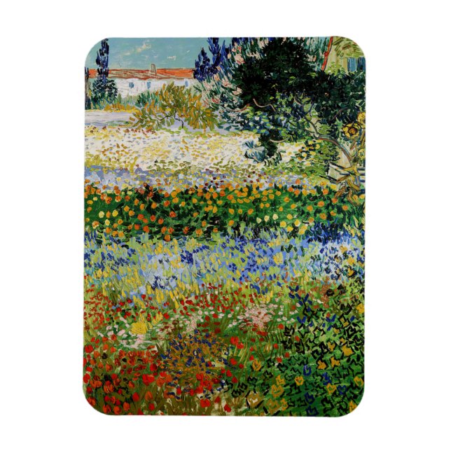 Vincent van Gogh - Flowering Garden Magnet (Vertical)