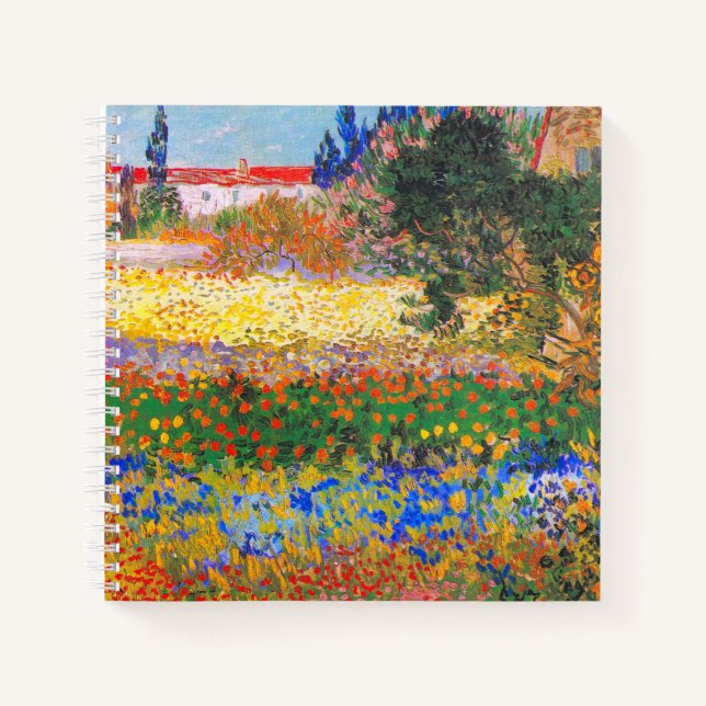 Vincent Van Gogh Flowering Garden Notebook (Front)