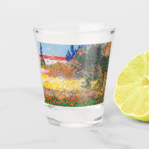 Vincent Van Gogh Flowering Garden Shot Glass