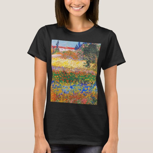 Vincent Van Gogh Flowering Garden T-Shirt (Front)