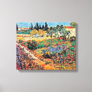 Vincent Van Gogh - Flowering Garden With Path Canvas Print