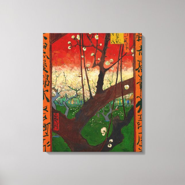 Vincent van Gogh - Flowering Plum Tree Canvas Print (Front)