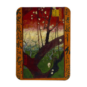 Vincent Van Gogh - Flowering Plum Tree Magnet