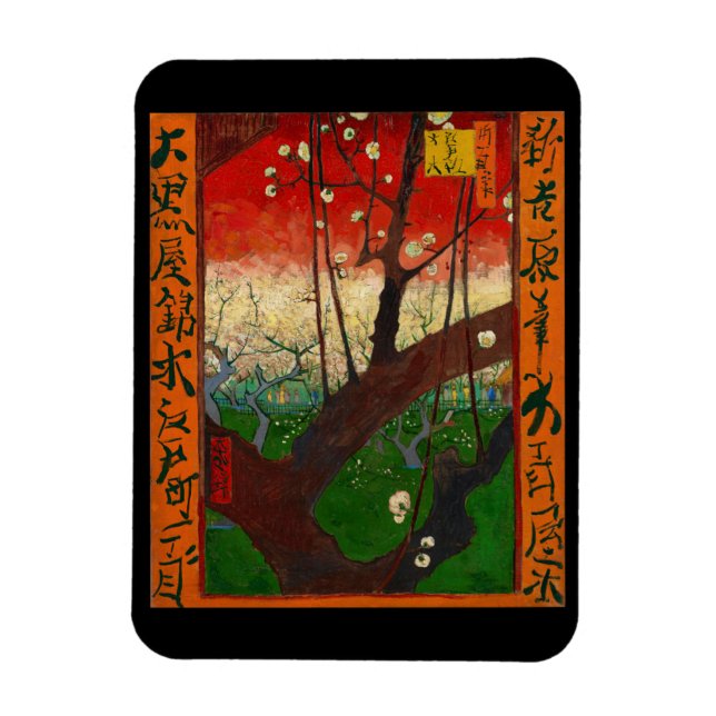 Vincent van Gogh - Flowering Plum Tree Magnet (Vertical)
