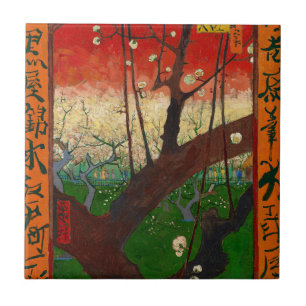 Vincent van Gogh - Flowering Plum Tree Tile