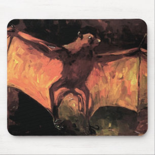 Vincent Van Gogh - Flying Fox - Halloween Fine Art Mouse Pad