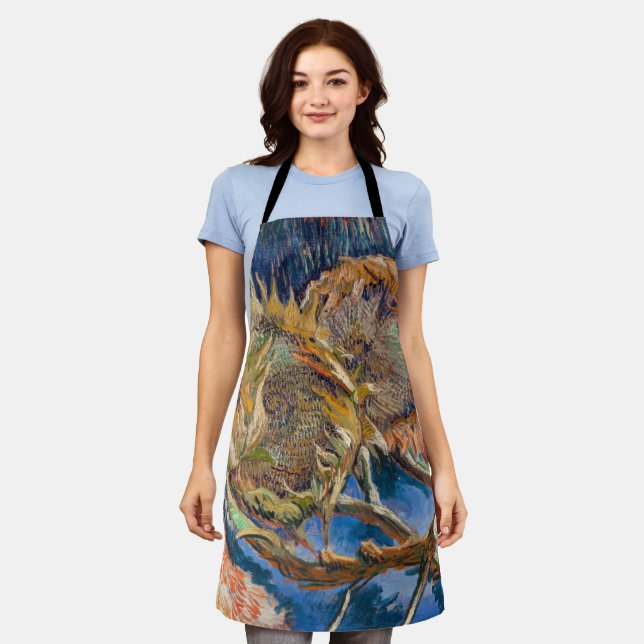 Vincent van Gogh - Four Cut Sunflowers Apron (Worn)
