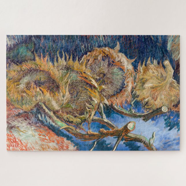 Vincent van Gogh - Four Cut Sunflowers Jigsaw Puzzle (Horizontal)