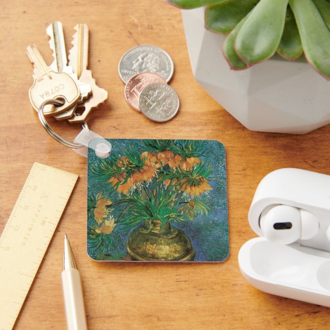 Vincent van Gogh - Fritillaries in a Copper Vase Key Ring (Desk)