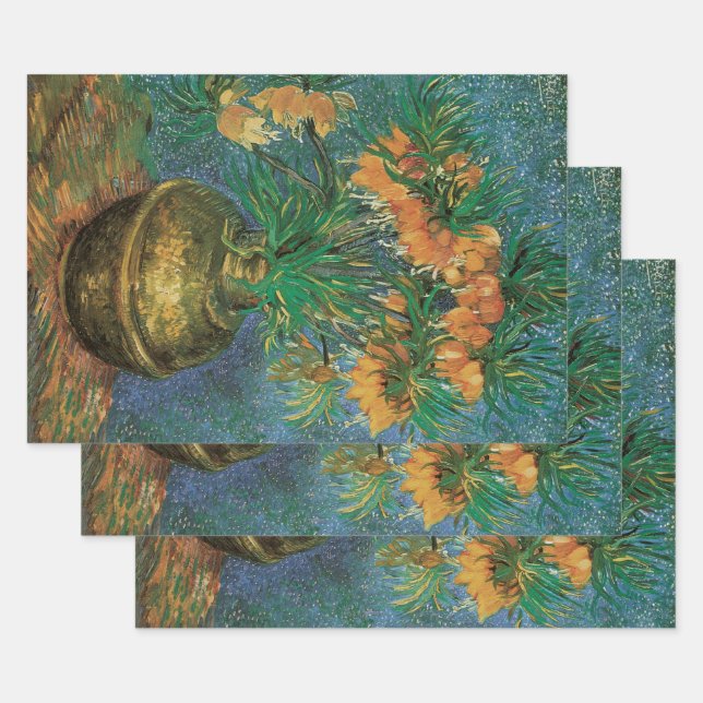 Vincent van Gogh - Fritillaries in a Copper Vase Wrapping Paper Sheet (Set)