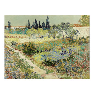 Vincent Van Gogh Garden at Arles 1888 Poster