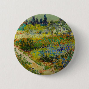 Vincent Van Gogh Garden at Arles 6 Cm Round Badge