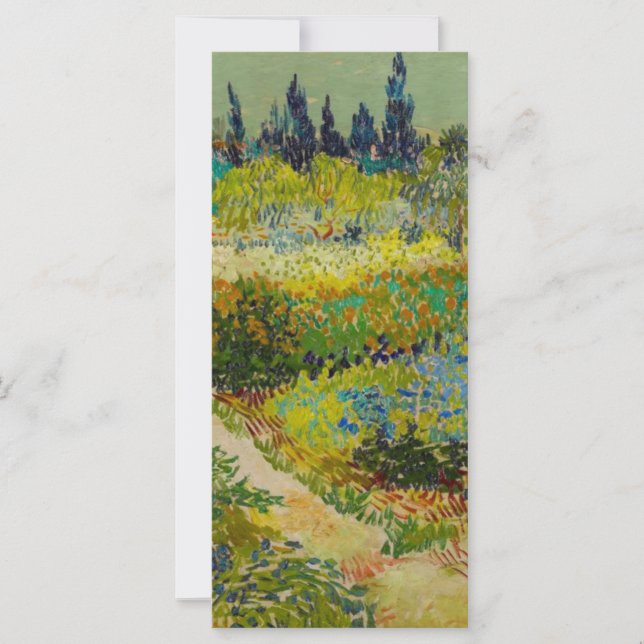 Vincent Van Gogh Garden at Arles Card (Front)