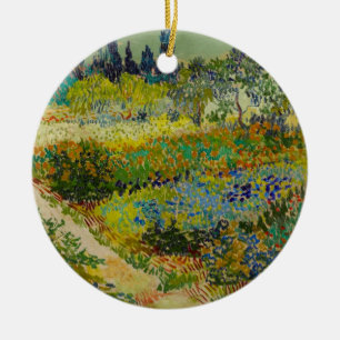 Vincent Van Gogh Garden at Arles Ceramic Tree Decoration