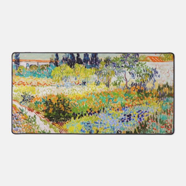 Vincent van Gogh - Garden at Arles Desk Mat (Front)