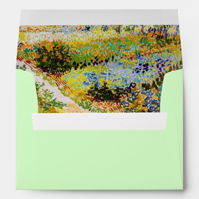 Vincent van Gogh - Garden at Arles Envelope (Back (Bottom))