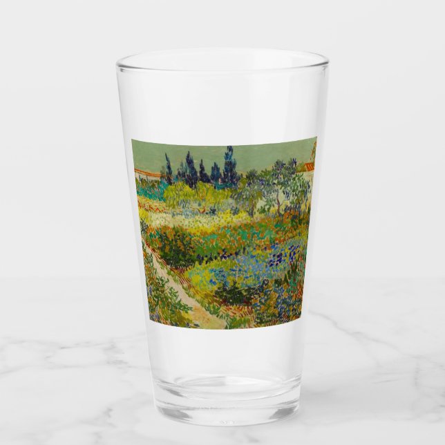 Vincent Van Gogh Garden at Arles Glass (Front)