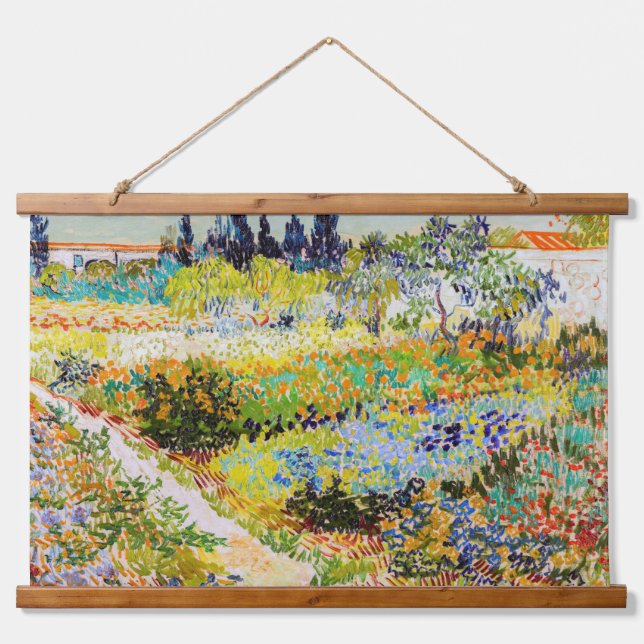 Vincent van Gogh - Garden at Arles Hanging Tapestry (Front)