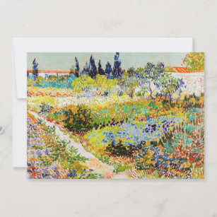 Vincent van Gogh - Garden at Arles Invitation