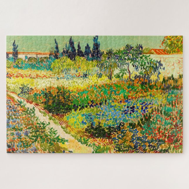 Vincent Van Gogh Garden at Arles Jigsaw Puzzle (Horizontal)