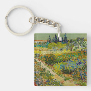 Vincent Van Gogh Garden at Arles Key Ring