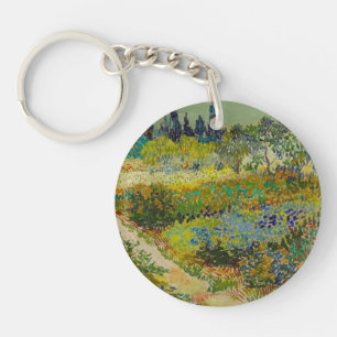 Vincent Van Gogh Garden at Arles Key Ring
