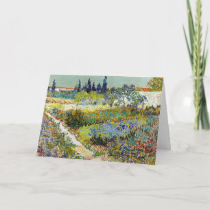 Vincent van Gogh Garden at Arles Postcard