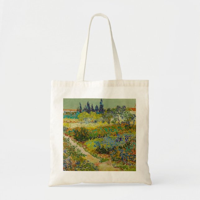 Vincent Van Gogh Garden at Arles Tote Bag (Front)