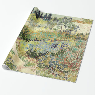 Vincent Van Gogh Garden at Arles Wrapping Paper