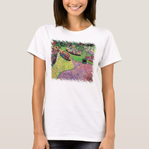 Vincent Van Gogh - Garden In Auvers Fine Art T-Shirt