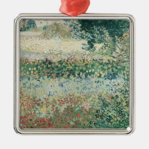 Vincent van Gogh Garden in Bloom, Arles, 1888 Metal Tree Decoration