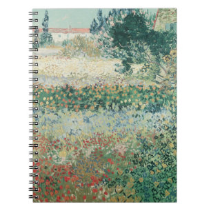 Vincent van Gogh   Garden in Bloom, Arles, 1888 Spiral Notebook