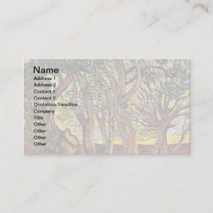 Vincent Van Gogh - Garden Of Saint Paul Hospital Business Card
