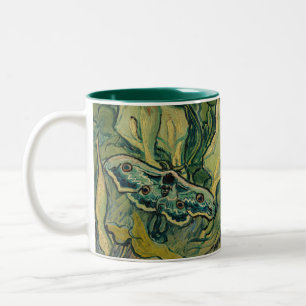 Vincent van Gogh - Giant Peacock Moth Two-Tone Coffee Mug