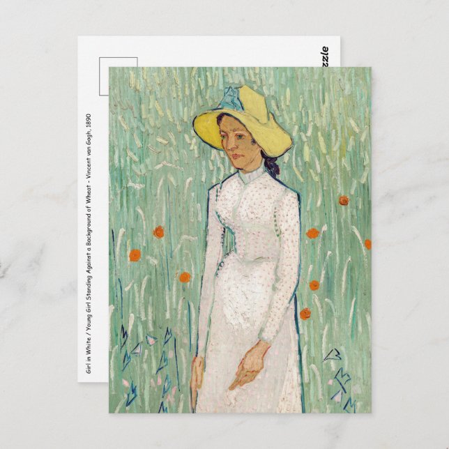 Vincent van Gogh - Girl in White Postcard (Front/Back)