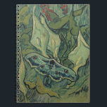 Vincent van Gogh - Great Peacock Moth Spiral Notebook<br><div class="desc">Great Peacock Moth (1889) by Vincent van Gogh is a vintage fine art still life post impressionism nature painting. An insect, the Emperor Moth, in a spring garden with Calla Lily flowers and other plants. Van Gogh called it a 'death's-head moth' and painted a skull on the back of its...</div>