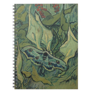 Vincent van Gogh - Great Peacock Moth Spiral Notebook