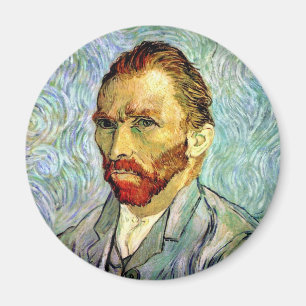 Vincent Van Gogh - Green Self-Portrait Fine Art Magnet