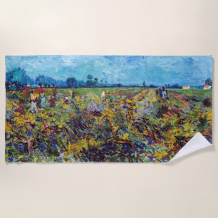 Vincent van Gogh - Green Vineyard Beach Towel