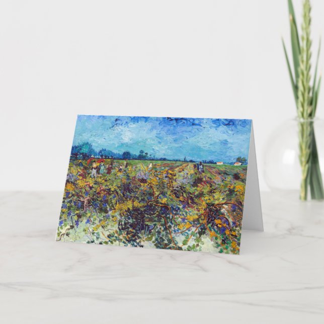 Vincent van Gogh - Green Vineyard Card (Front)